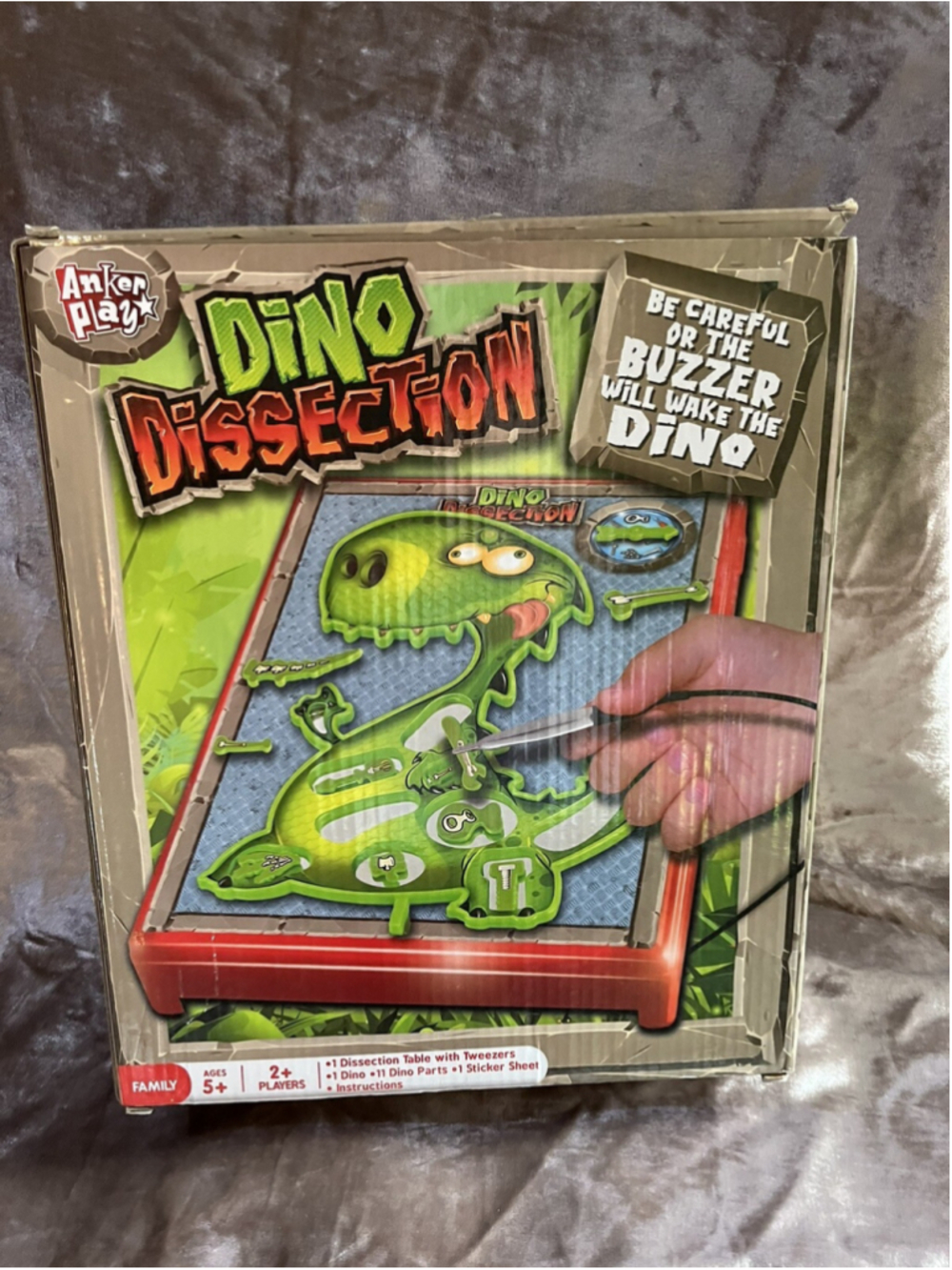 Dino Dissection by Anker Play - Family Game-NEW!! top of box is open